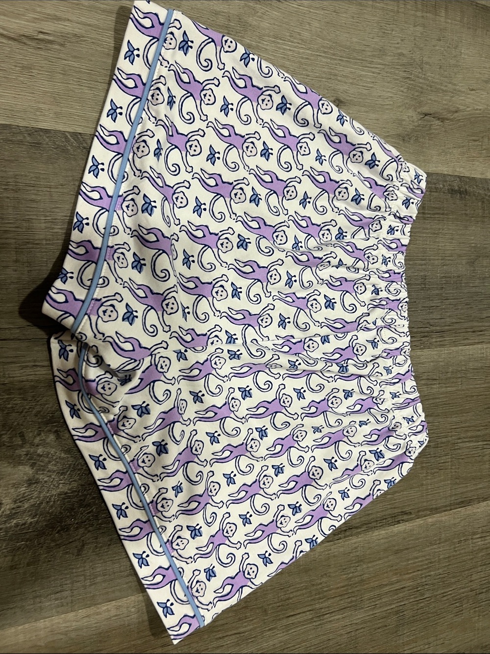 Roller Rabbit Monkey Polo Pajama Set size XXS lavender - Picture 5 of 6